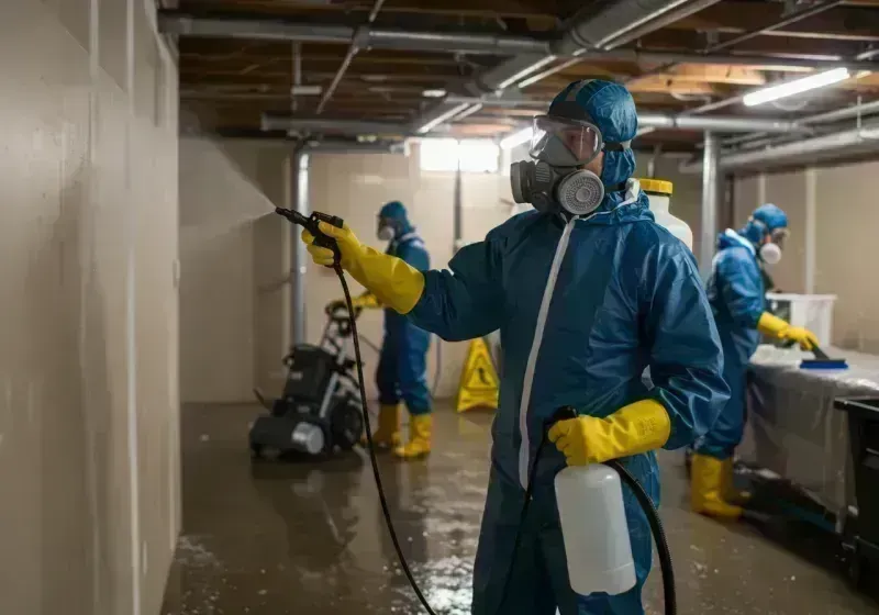 Basement Sanitization and Antimicrobial Treatment process in Elmhurst, IL